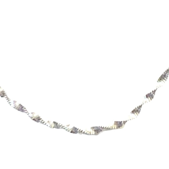 Sterling Silver Singapore Rope Chain - Picture 3 of 7